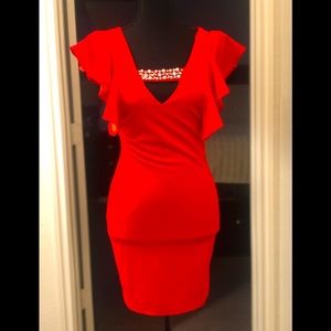 Red dress size S